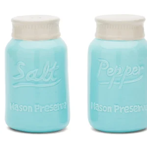 Salero y Pimientero Mason Jar de Cerámica