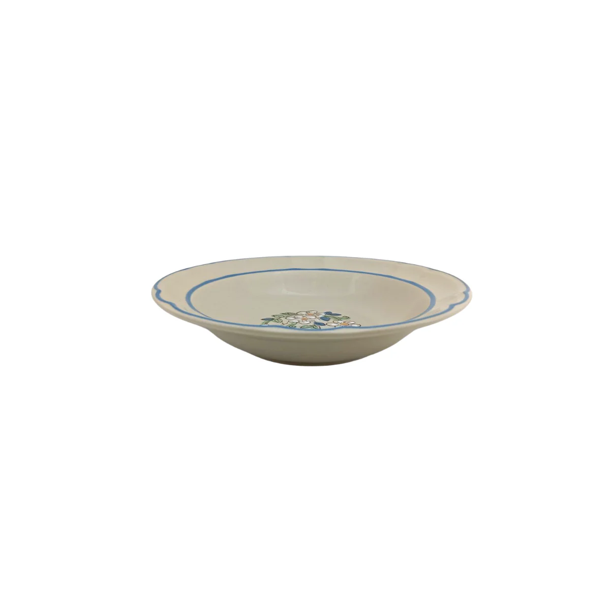 Plato Hondo Sopero Clásico Elegante 21 cm 320 ml de Loza tipo Cerámica Victoria Santa Anita - Imagen 2