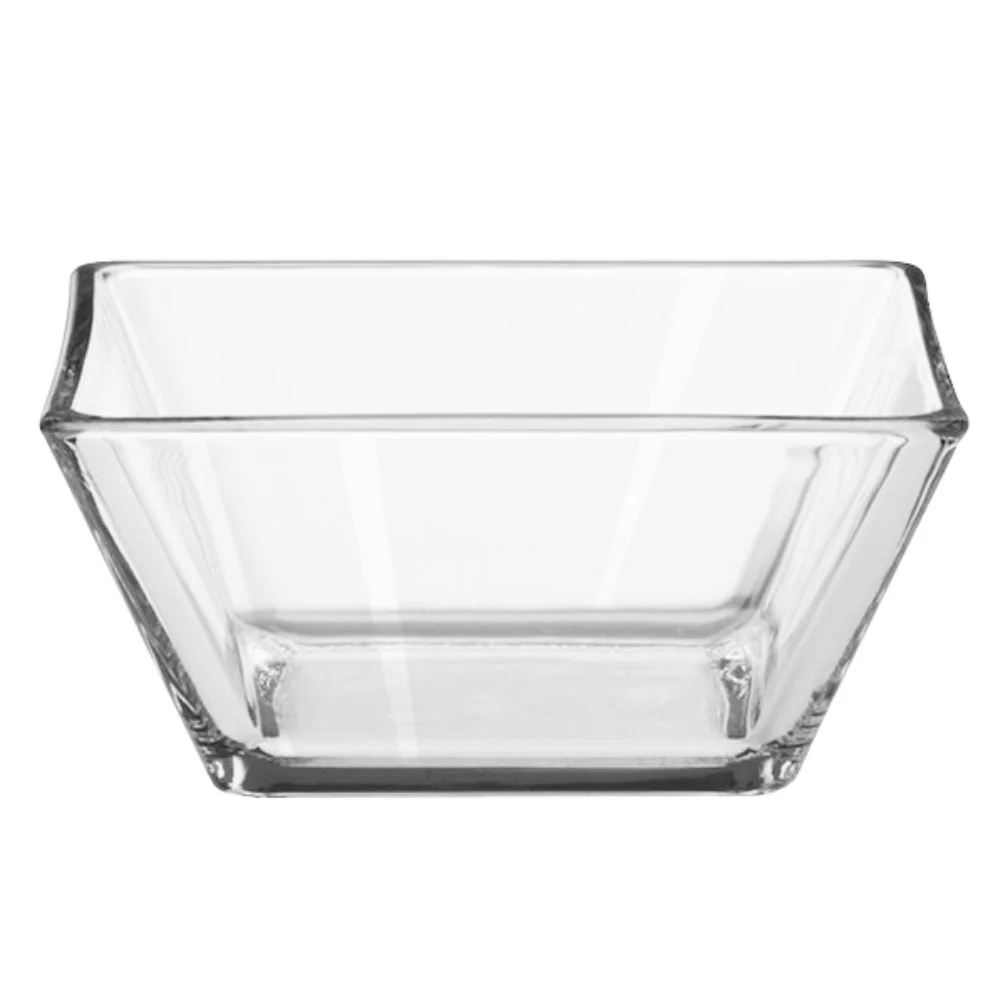 Tazón Cuadrado de 450 ml 14 cm de Vidrio Resistente Tempo Crisa 1794710